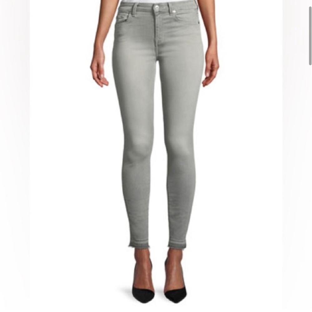 7 For All Mankind The High Waist Ankle Skinny Jeans, Women’s Size 24